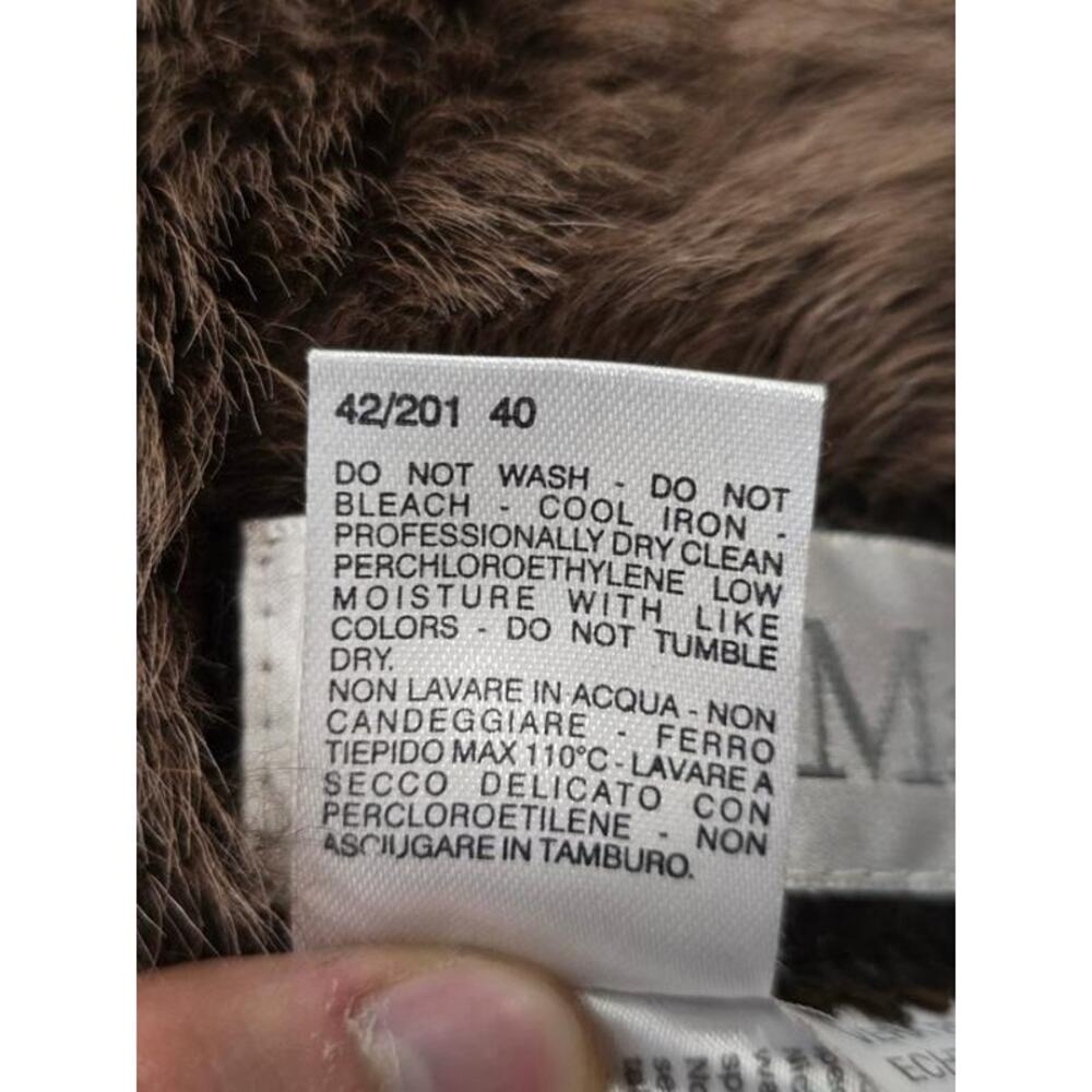 Max Mara Brown Shearling Sheepskin Coat - S - Picture 7 of 8